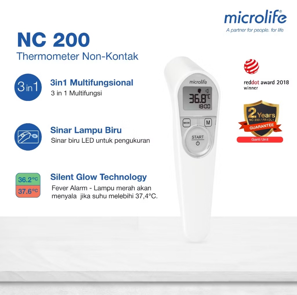 Termometer Digital Non Contact Microlife ( ML - NC 200 )