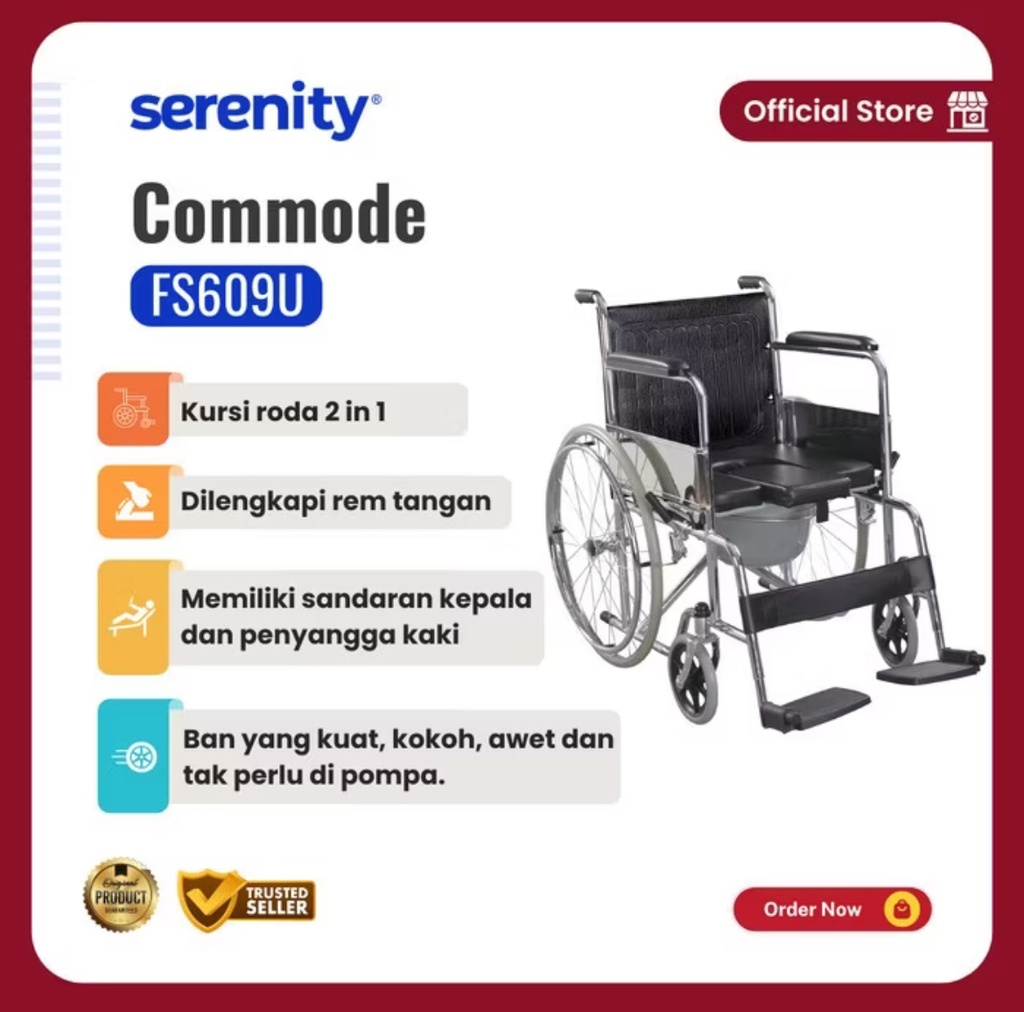 Kursi Roda Serenity 2in1 BAB ( FS6090 )