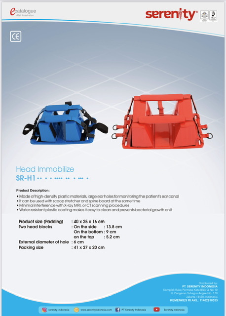 Head Immobilizer Serenity ( SR H1 )