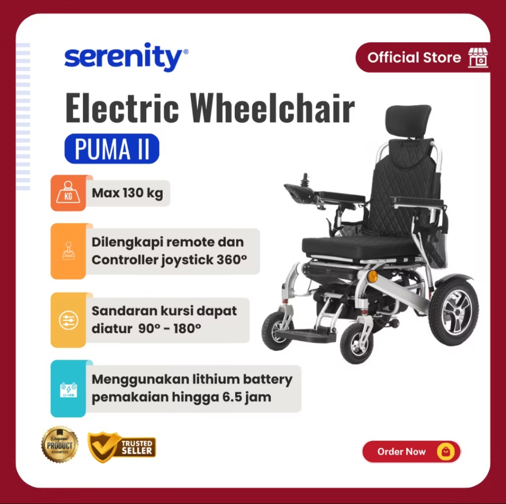 Kursi Roda Serenity Electric ( Puma 2 )