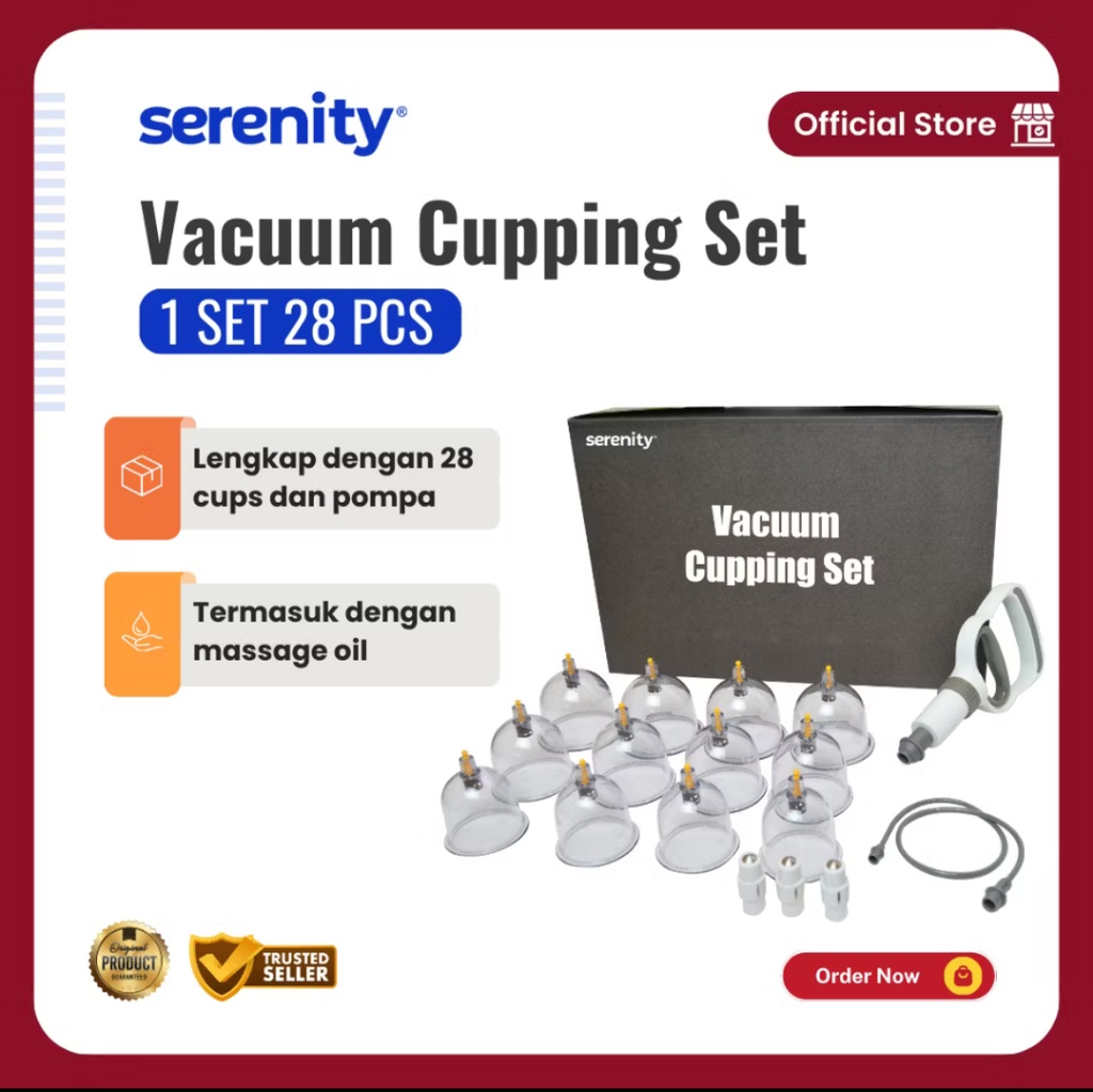 Alat Bekam  Model B Serenity ( 28Pcs )