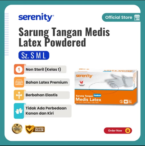 Sarung Tangan Latex Serenity ( M )