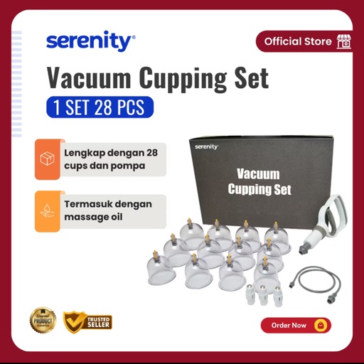 [#5] Alat Bekam  Model B Serenity ( 28Pcs )