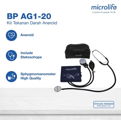 [#5] Tensimeter Aneroid  Microlife + Stetoscope BP-AGI-20