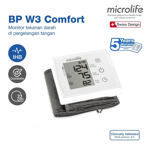 Tensimeter Digital Microlife Wrist W3 Comfort